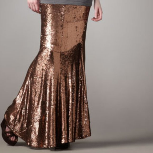 Haute Hippie Mermaid Maxi Skirt Size S - Picture 2 of 13